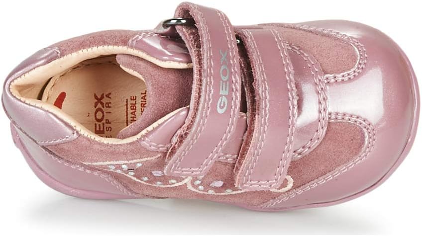 Geox Baby-Mädchen B Kaytan A First Steps 24 EU Pink Dk Pink C8006, 24 EU Pink Dk Pink C8006