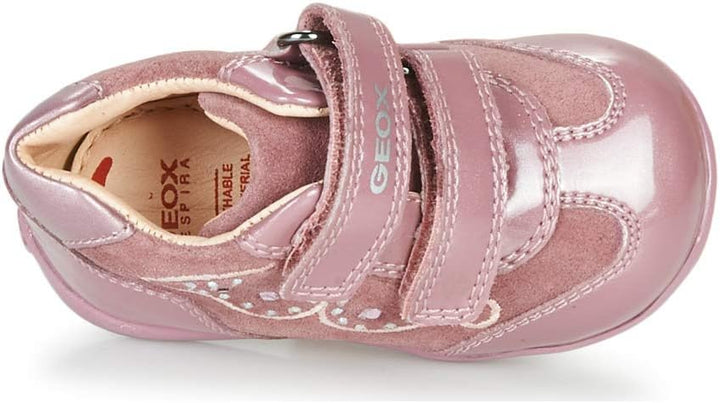 Geox Baby-Mädchen B Kaytan A First Steps 24 EU Pink Dk Pink C8006, 24 EU Pink Dk Pink C8006