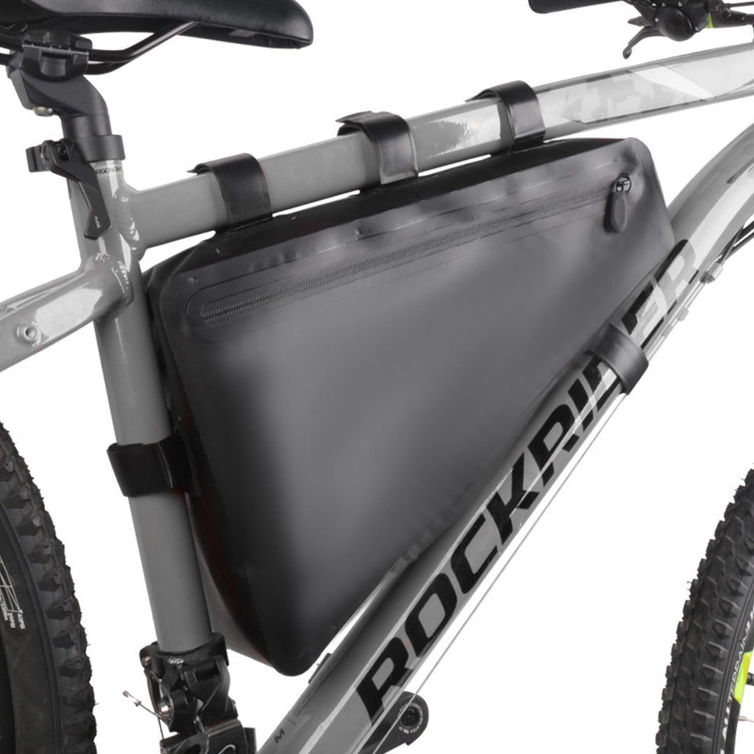 Triangle Bike Full Frame Bag, PVC Waterproof Cycling Bicycle Under Top Tube Handlebar Saddle Bag for