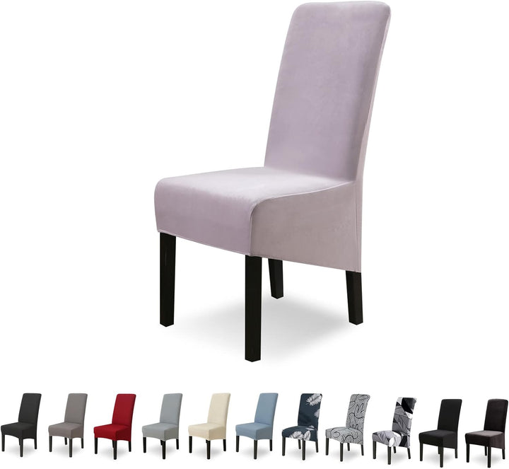 Lydevo Stuhlhussen XL 4er Set Stretch Stuhlhussen Schwingstühle XL für Esszimmerstühle Spandex Unive