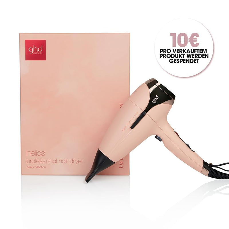 ghd helios Pink Peach Haartrockner, professioneller Haartrockner mit bürstenlosem Motor und Ionen Te
