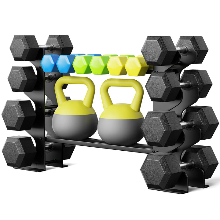 4-stöckiger Hantelständer für Home-Gym – Kompakter Hantelständer für Kurzhanteln &amp; Freihanteln, Robu
