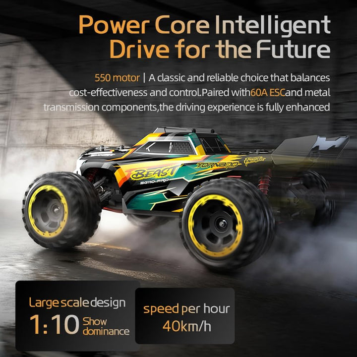 X-Verse SG110PRO 1:10 Ferngesteuertes Auto für Erwachsene, 4WD 40KM/H RC Auto mit Bürstenmotor, 2.4G