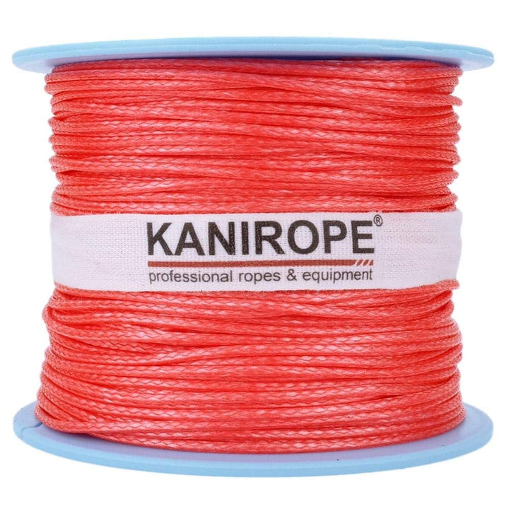 Kanirope® Dyneema Seil PRO 2mm 100m Rot 12-fach geflochten SK78 verstreckt beschichtet, 100m Rot