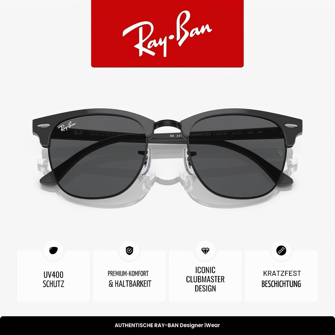Ray-Ban RB3016 Sonnenbrille Polarisiert 51 mm Grün auf Schwarz/Dunkelgrau, Gr&amp;