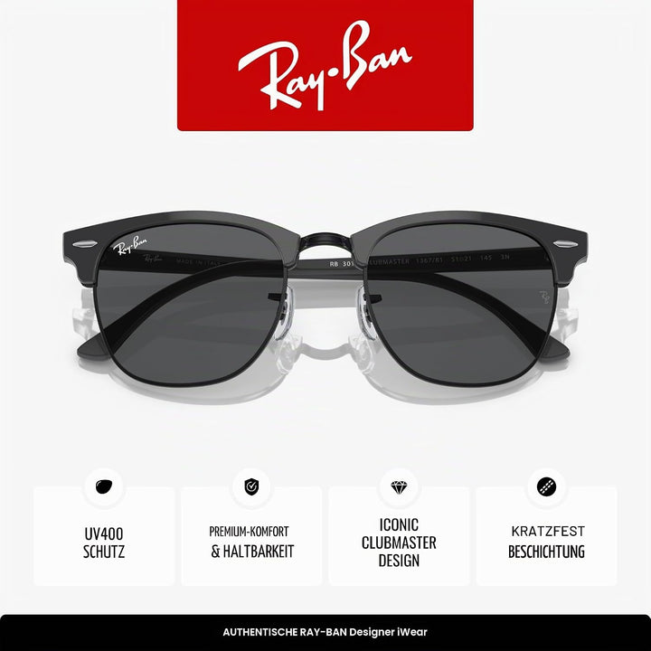 Ray-Ban RB3016 Sonnenbrille Polarisiert 51 mm Grün auf Schwarz/Dunkelgrau, Gr&amp;