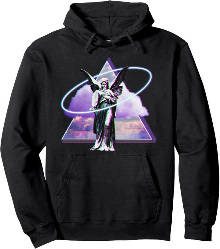 Vaporwave Ästhetischer japanischer Engel Retro Otaku Synthwave Pullover Hoodie
