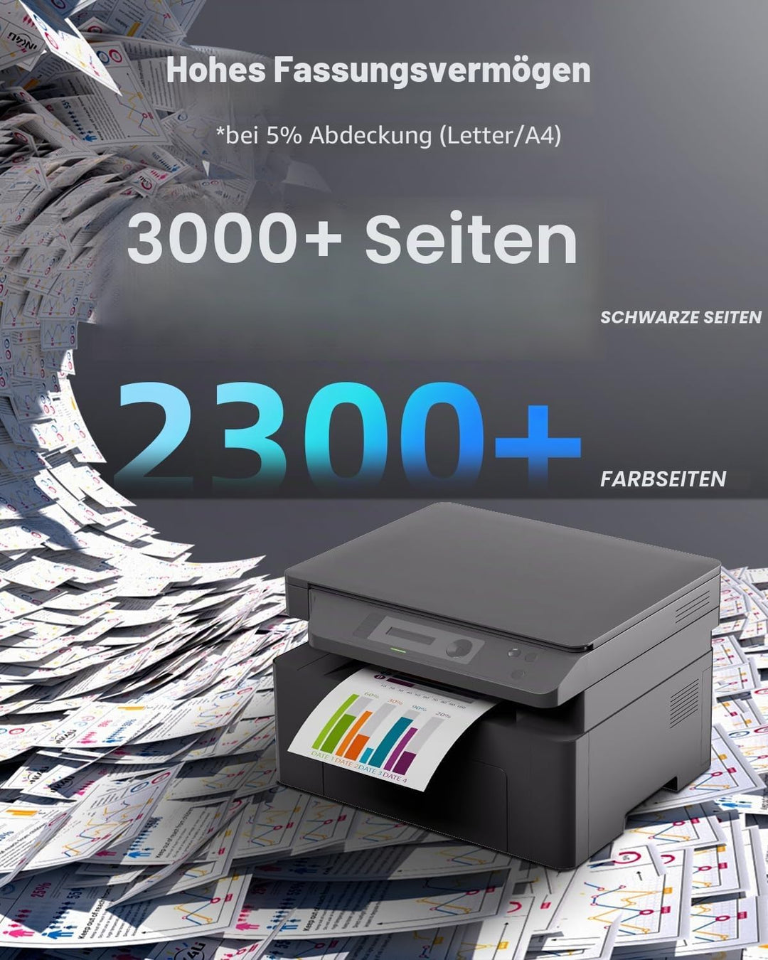 INK4U TN247 Toner (5er-Pack) Kompatibel für Brother TN-243CMYK Tonerkartuschen kompatibel für Brothe