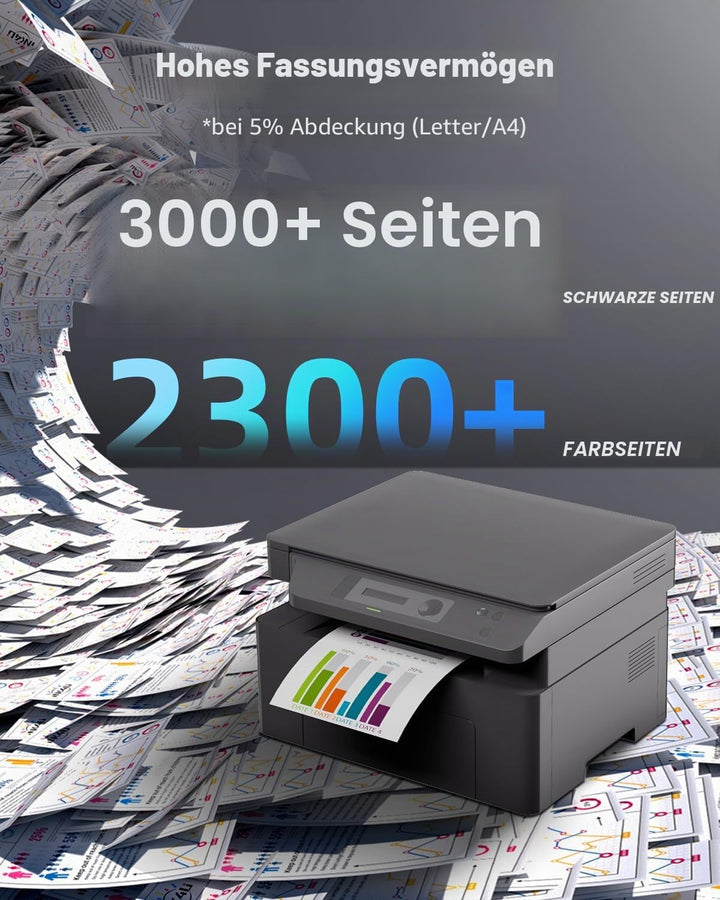 INK4U TN247 Toner (5er-Pack) Kompatibel für Brother TN-243CMYK Tonerkartuschen kompatibel für Brothe