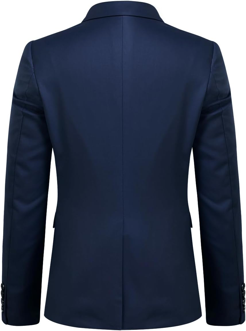 Allthemen Anzug Herren Slim Fit 3 Teilig Anzüge Modern Herrenanzug 3-Teilig Sakko Hose Weste für Bus
