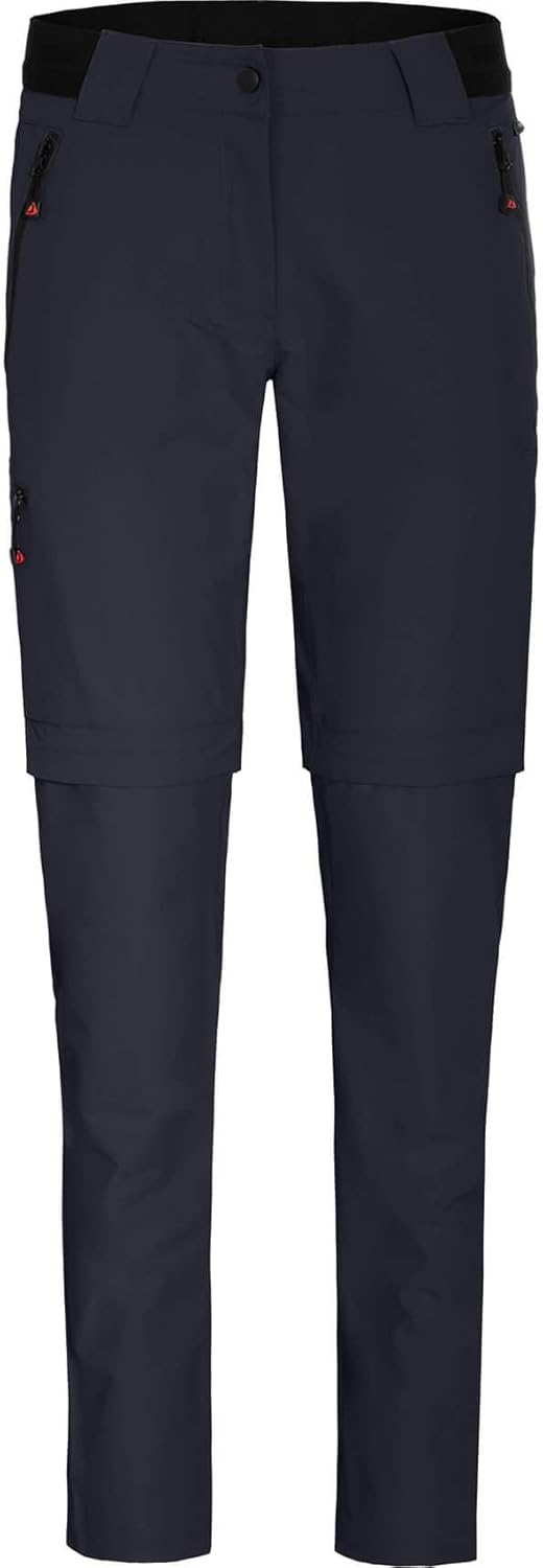 Bergson VIDAA Comfort Zipp Off (Slim) | Damen Wanderhose - schmaler Schnitt - Bermuda Zipp Off - lei