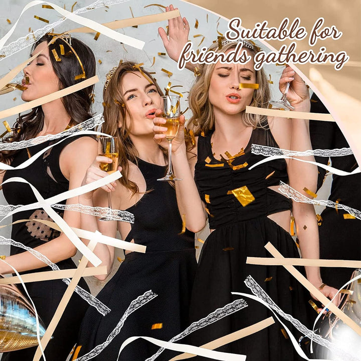 Wedding Wands,50 Stück Stäbe mit 100 Gross Glöckchen und 150 Hochzeitsbändern,Seidenfeenstab,Gastges