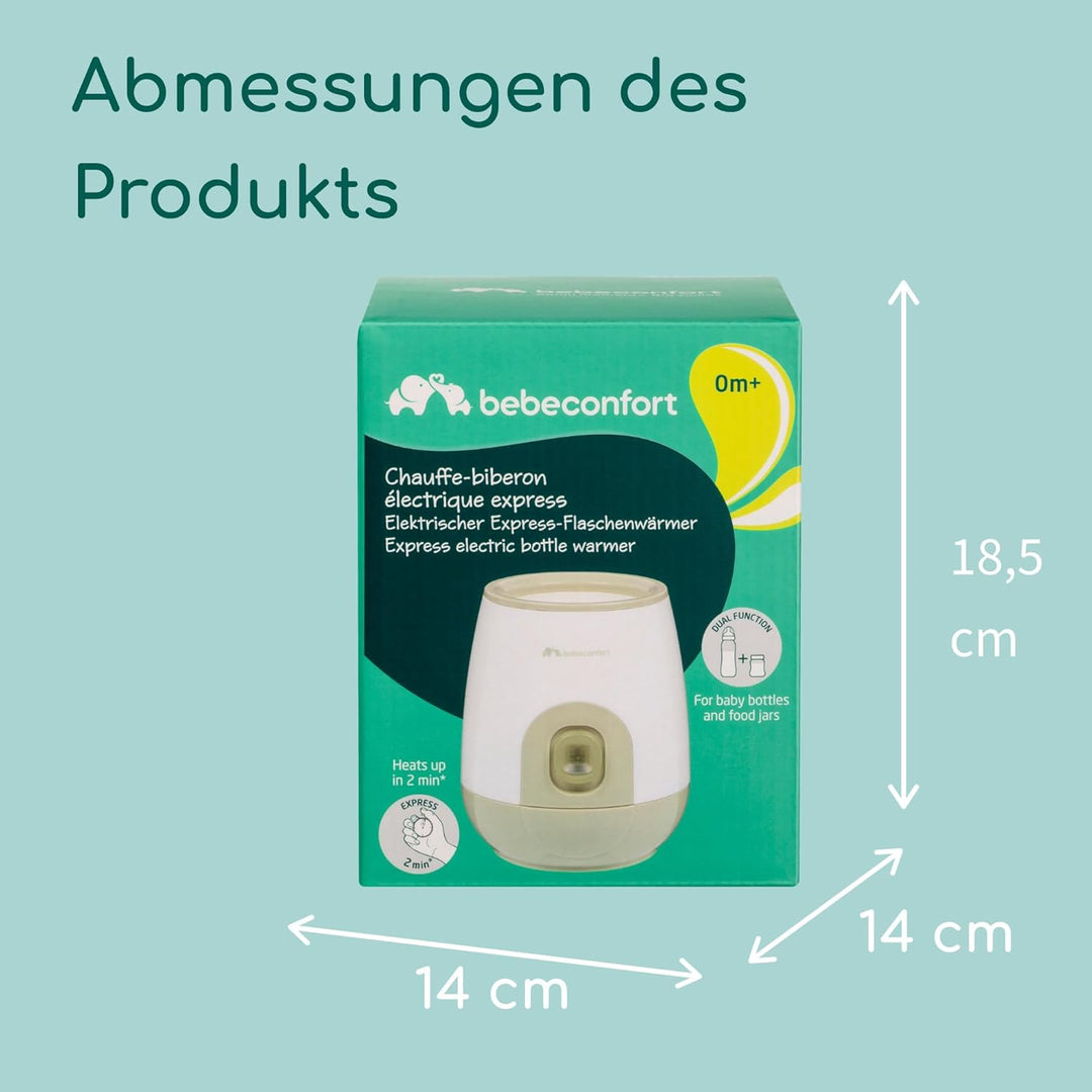 Bebeconfort Express Elektrischer Flaschenwärmer, Flaschenwärmer für Baby, Schnelles Aufheizen, Einfa