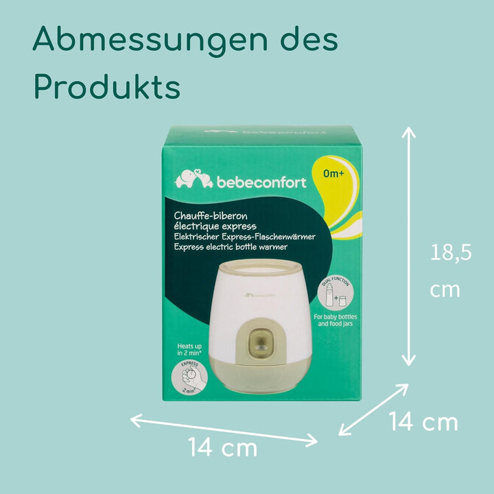 Bebeconfort Express Elektrischer Flaschenwärmer, Flaschenwärmer für Baby, Schnelles Aufheizen, Einfa