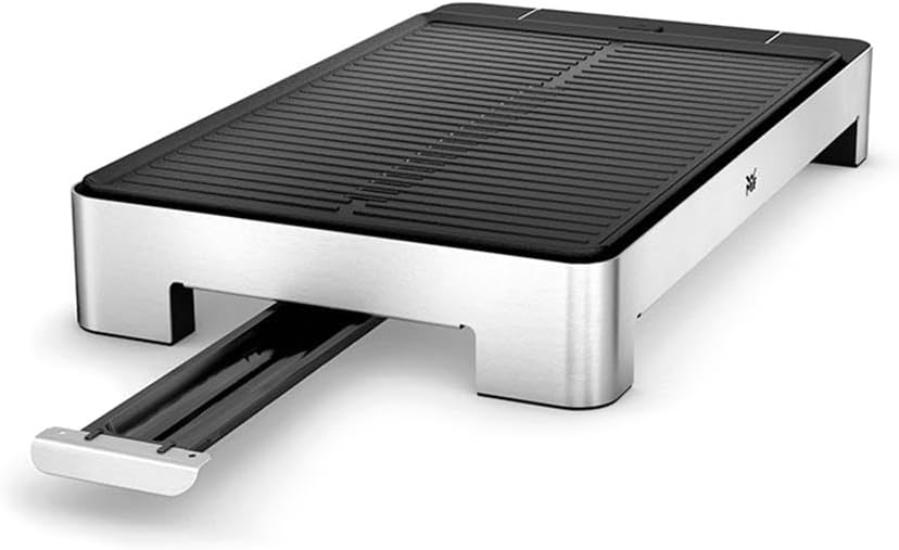 WMF Lono Tischgrill gerippt, 2 W, Elektrogrill mit variabler