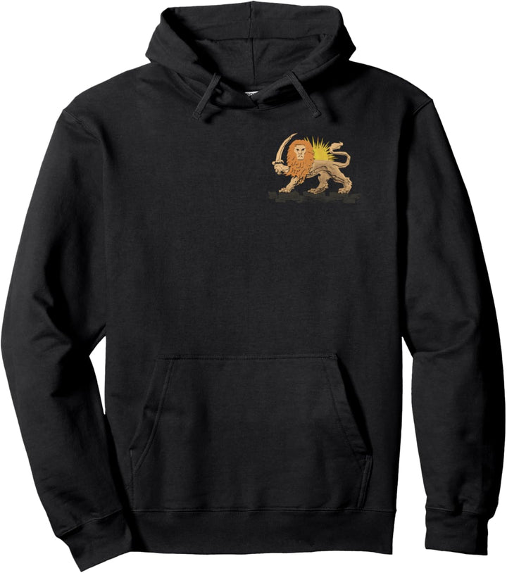 Shir o Khorshid Perser Löwe Sun Emblem Iran Side T-Shirt Pullover Hoodie