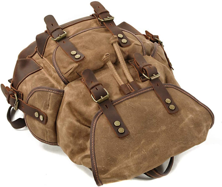 Motorrad Rucksack/Motorradtasche Canvas Craftride Vintage RG8 20 Liter braun