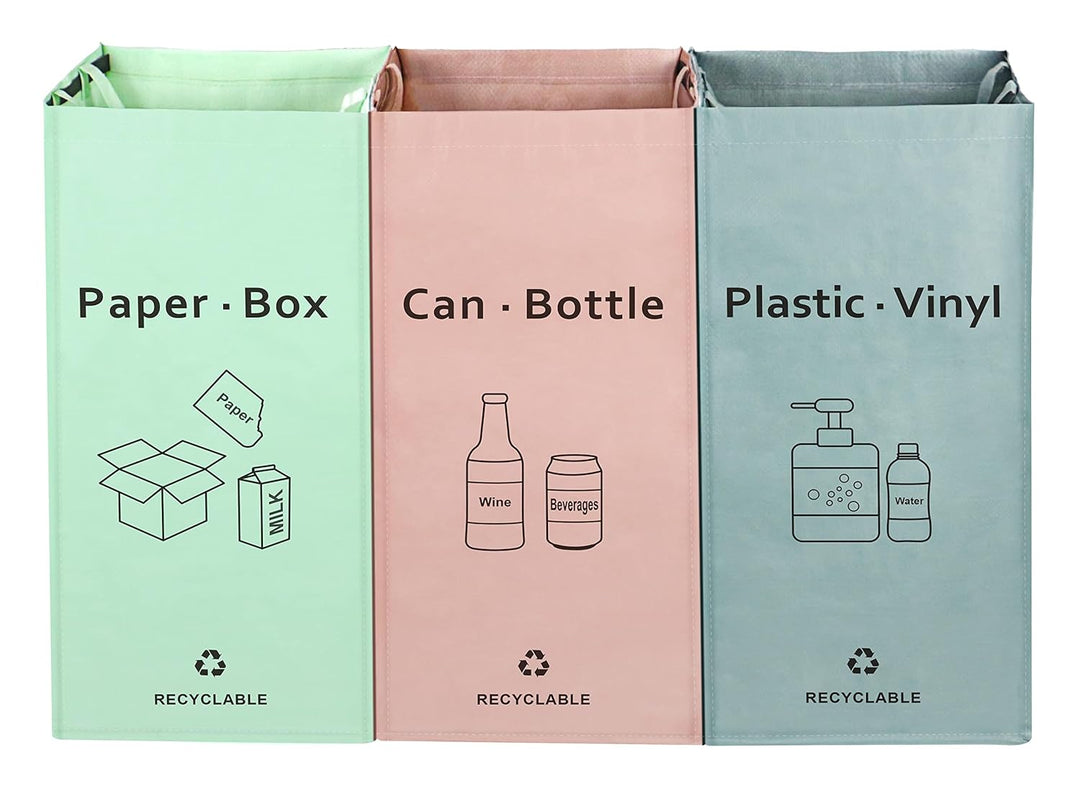 JIALAI HOME Separate Recycling-Müllbeutel für Küche und Zuhause – 42 Gallonen Recyclingbehälter (ros