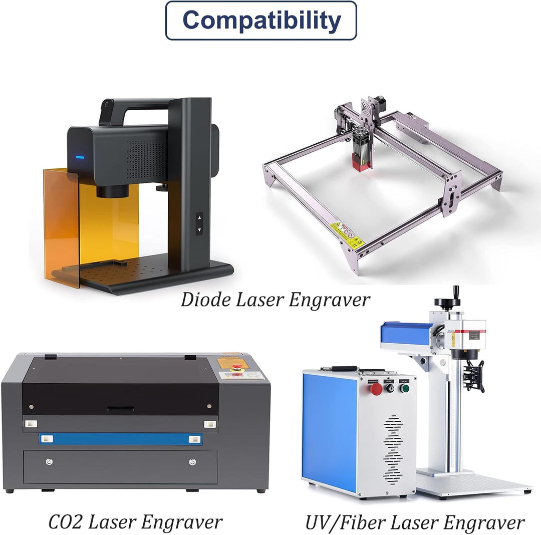 UNIXYZ Farbiges Lasergravur-Markierungspapier für CO2-Dioden, DIY-Lasergravierer, Werkzeugmaschinen