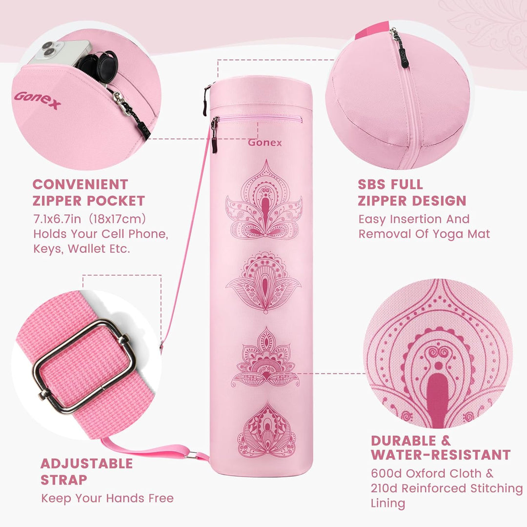 Gonex Yogatasche, Yogamatte Tasche Durchgehender Reissverschluss für Robuste wasserdichte Yogamatten
