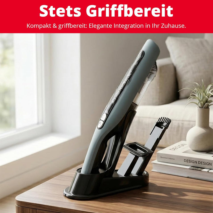 Trisa Akku Staubsauger 2-in-1 Kabellos – Handstaubsauger &amp; Stielstaubsauger, 30 Min Laufzeit, HEPA F