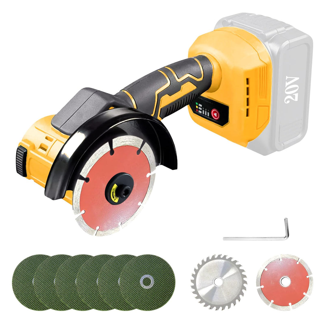 Akku-Winkelschleifer für Dewalt 20V Akku, 3-Gang 12000RPM Bürstenloses Akku Winkelschleifer Werkzeug