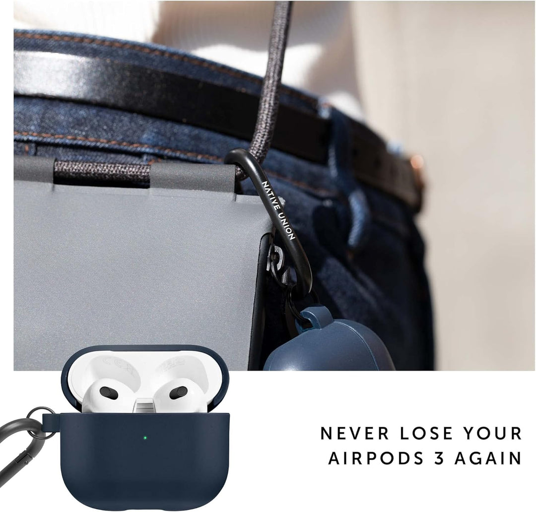 Native Union Roam Hülle für AirPods (Gen 3) – Glatte, minimalistische Hülle mit Clip – Kompatibel mi