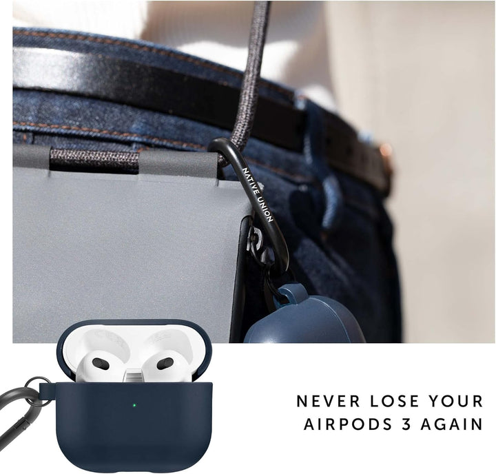 Native Union Roam Hülle für AirPods (Gen 3) – Glatte, minimalistische Hülle mit Clip – Kompatibel mi
