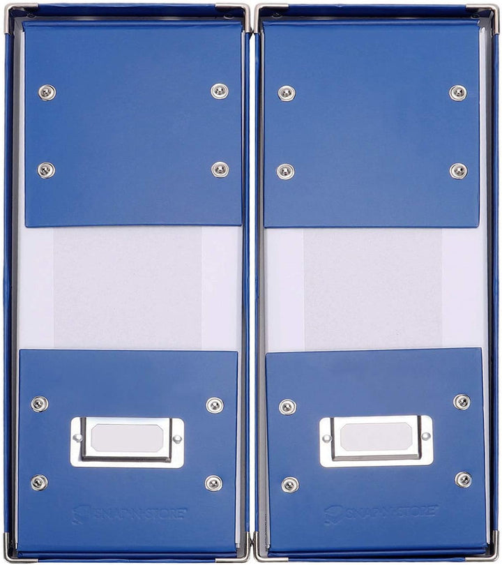 Snap-N-Store CD-Aufbewahrungsbox – 2 Stück, langlebig, 5,1 x 5,1 x 13,2 Zoll CD-Halter mit Deckel zu