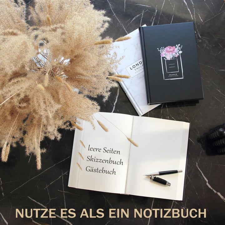 SOMEDA® Deko-Bücher 3er Set, Paris London New York, echte Bücher mit leeren Seiten, für Wohnzimmer K