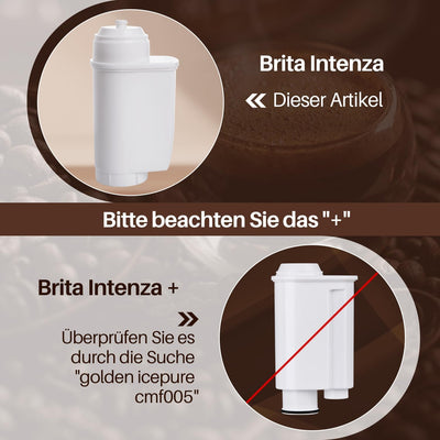 GOLDEN ICEPURE Kaffee-Wasserfilter-Ersatz für Siemens EQ-Serie, Brita Intenza TZ70003 Siemens, TCZ70
