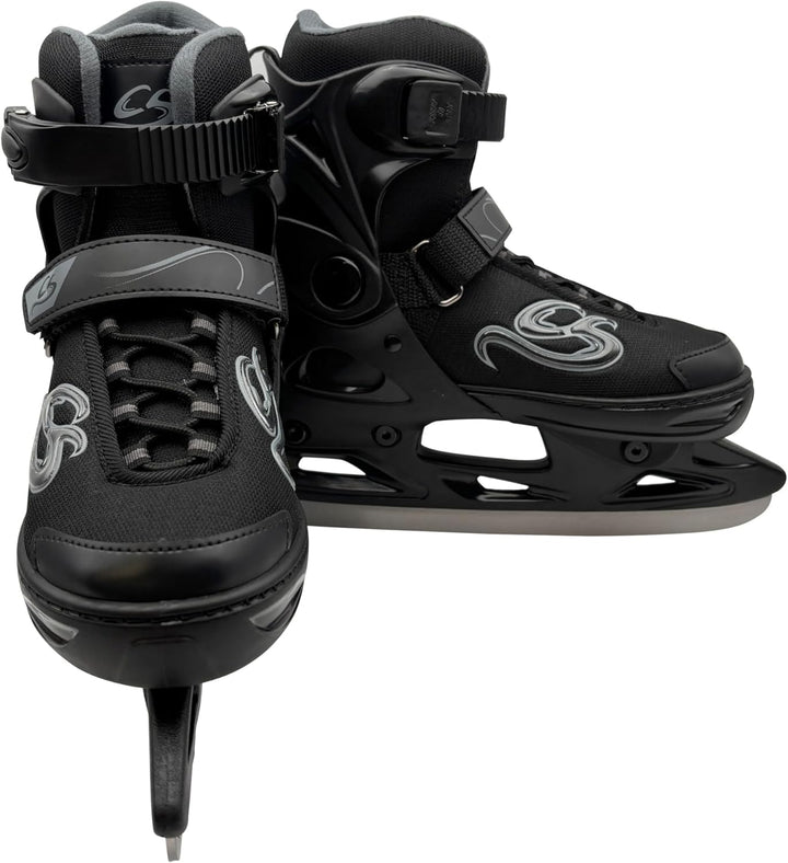 Cox Swain verstellbare Schlittschuhe Crystal, Eislaufschuhe für Kinder, Jugendliche und Erwachsene b