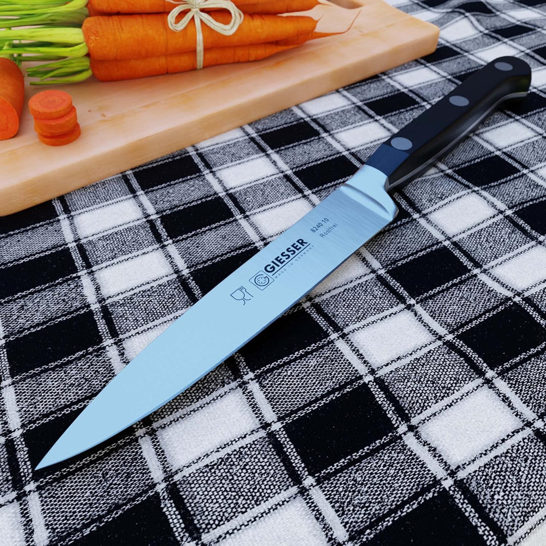 GIESSER seit 1776 - Made in Germany - Officemesser geschmiedet schwarz Skyline black, 10 cm, Spickme