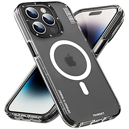 YOUNGKIT für iPhone 14 Pro Hülle, Stossfeste Kratzfeste Schutzhülle Slim Klar Case kompatibel mit Ma