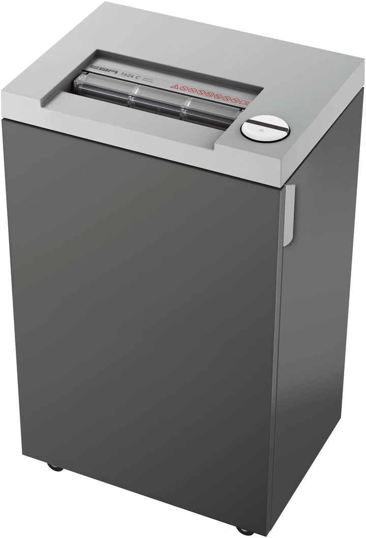 EBA Büro-Aktenvernichter 1624 C mit Partikelschnitt 2 x 15 mm, Sicherheitsstufe P-5, für 8-10 Blatt