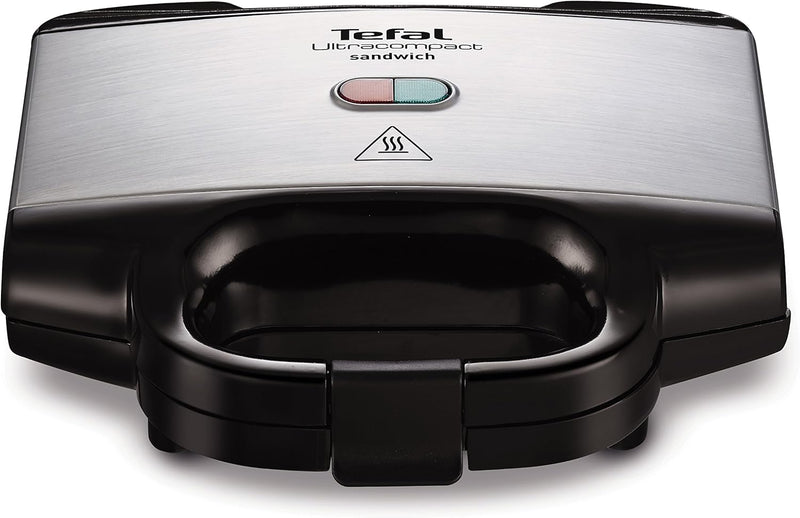 Tefal Element TL4308 Toaster, 7 Bräunungsstufen (1000 Watt) silber/schwarz & Ultracompact Sandwichma