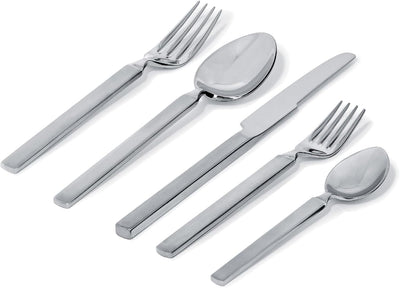 Alessi 4180S5 Besteckset 5-TLG, Edelstahl, Silber, 11 x 4 x 27 cm, 5-Einheiten