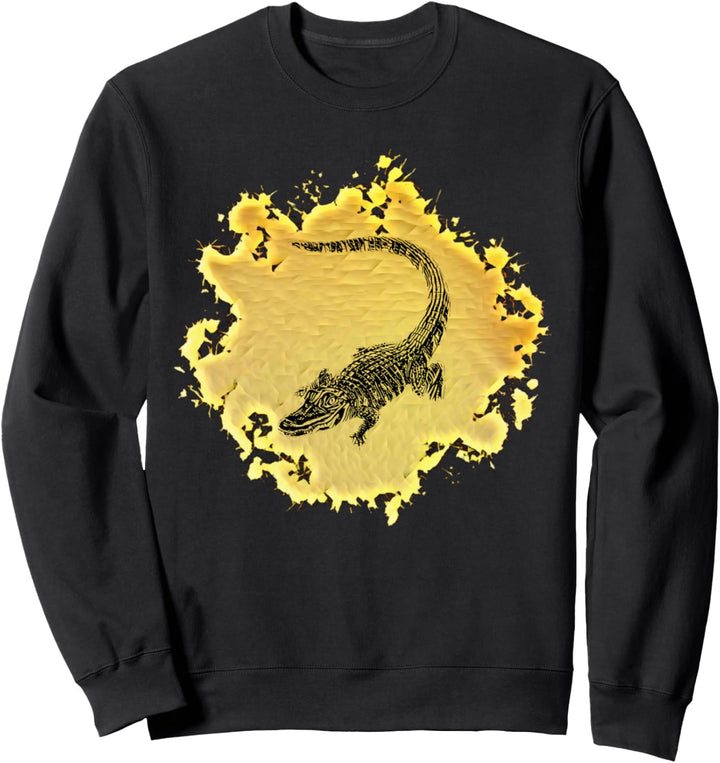 Krokodil Alligator Reptilien Sweatshirt