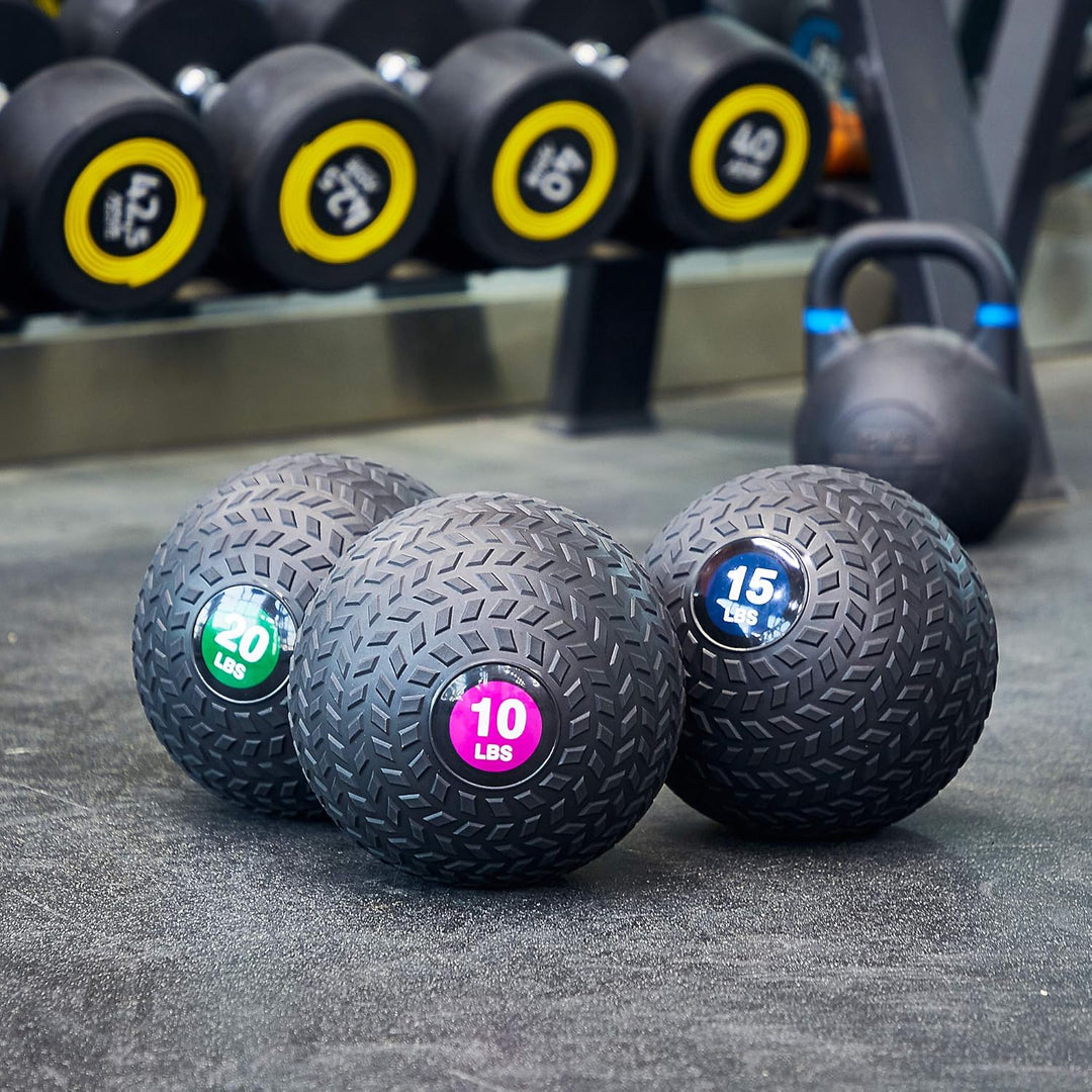 BalanceFrom Workout Exercise Fitness Weighted Medicine Ball, Wall Ball and Slam Ball 10 Pfund Slam B