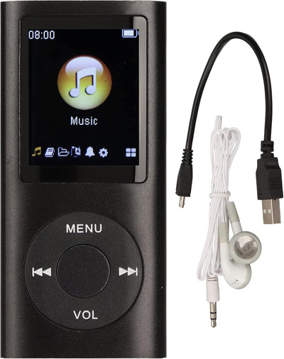 MP3-Player/MP4-Player, MP4-Musikplayer Unterstützt Bis zu 64 GB TF-Karte, Digitaler 1,8-Zoll-LCD-Bil