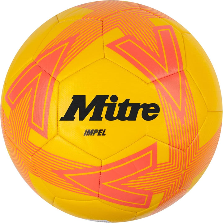 Mitre Impel Fussball Gelb/Orangerot/Schwarz 3 Impel ohne Ballpumpe, Gelb/Orangerot/Schwarz 3 Impel o