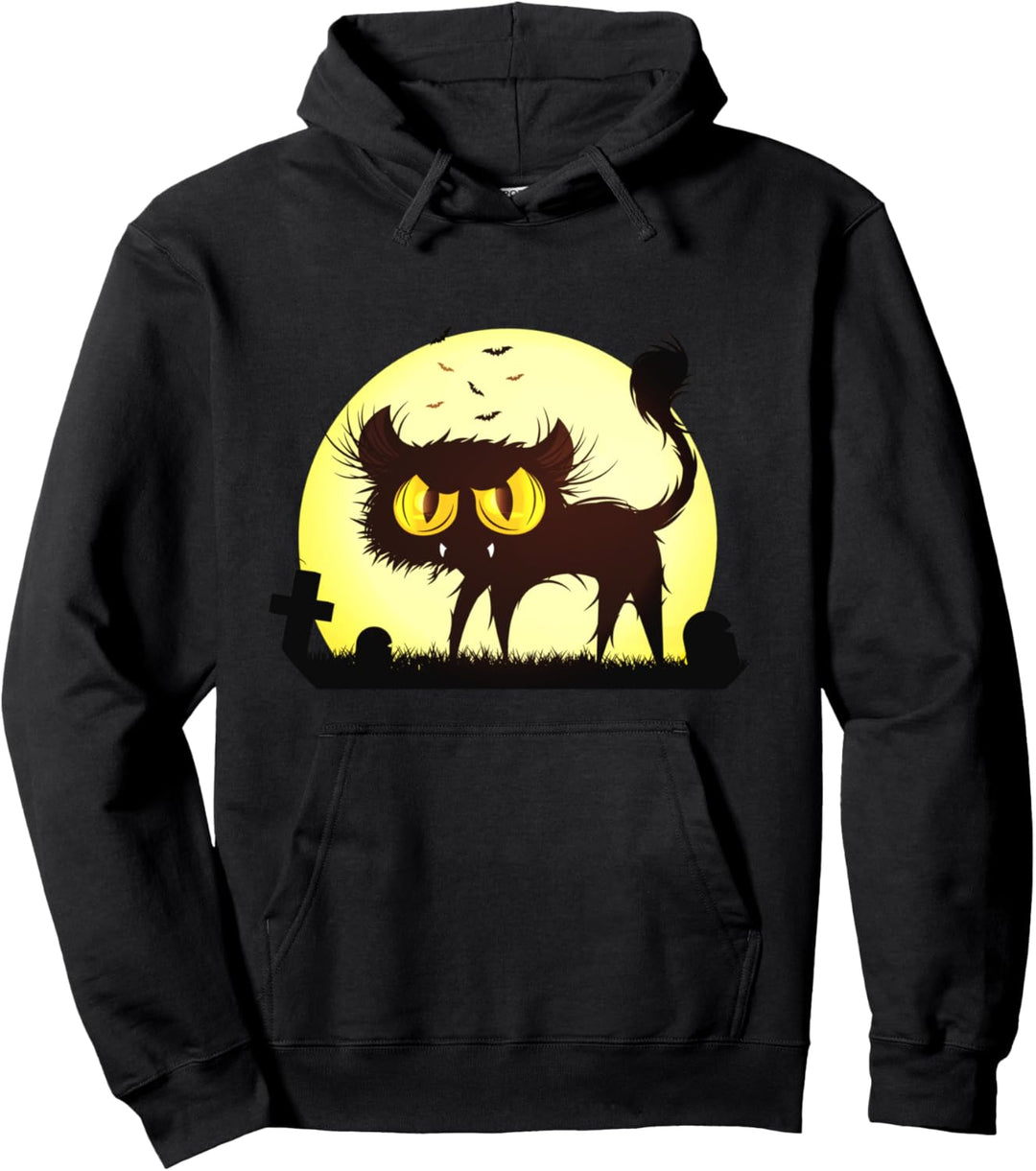 Friedhofskatze Scary Halloween Pullover Hoodie