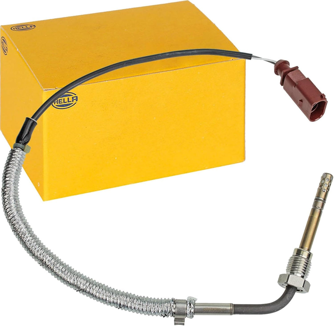HELLA 6PT 014 494-301 Sensor, Abgastemperatur - 2-polig - geschraubt - Kabel: 420mm
