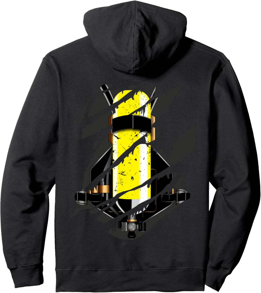 Feuerwehr Druckluftflasche Pressluftflasche Atemluftflasche Pullover Hoodie