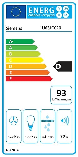 Siemens LU63LCC20 iQ100 Dunstabzugshaube / 60 cm/LED-Beleuchtung Single, Single