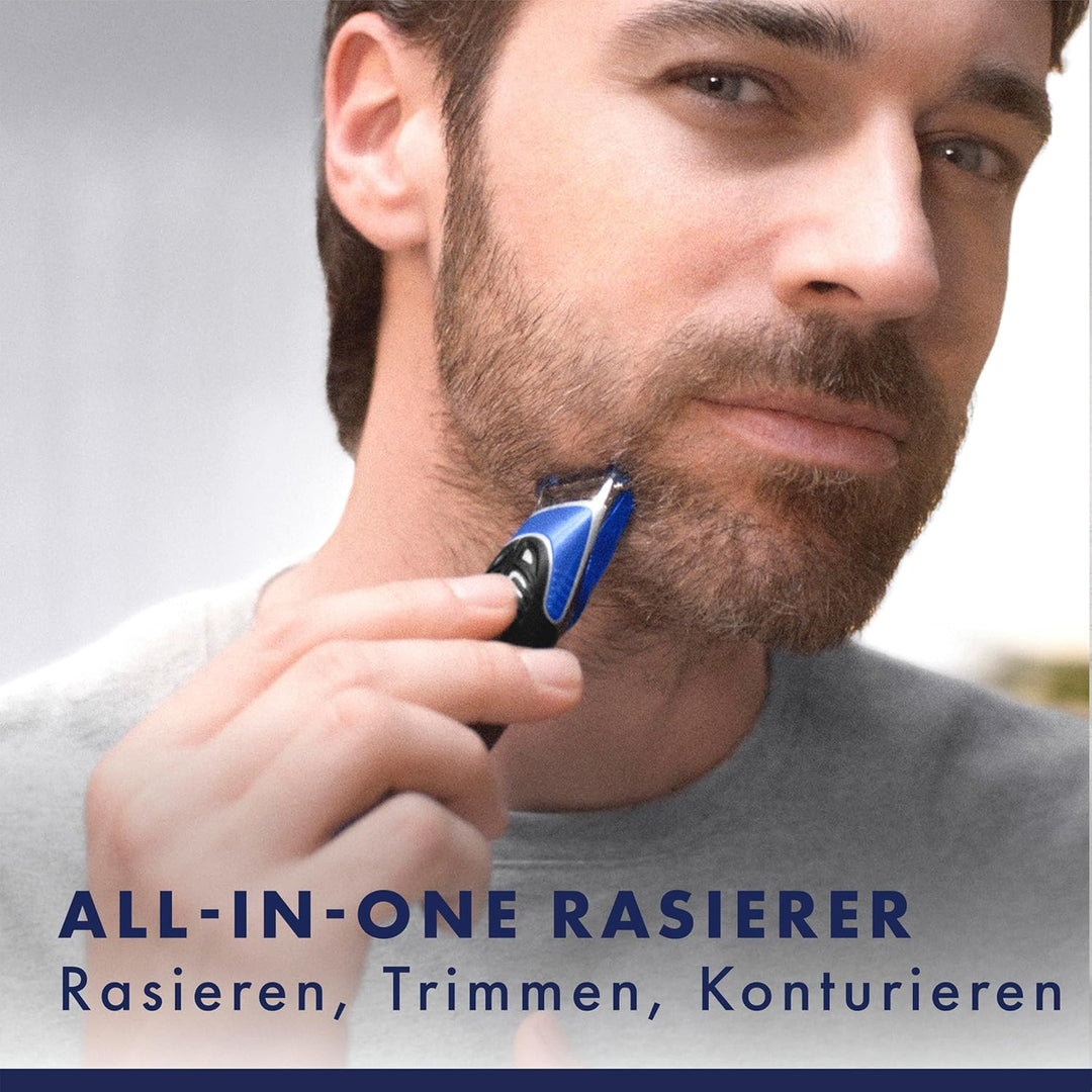 Gillette Fusion 5 Styler Rasierer Herren, Barttrimmer + Rasierklinge + 3 Kammaufsätze, Geschenk für
