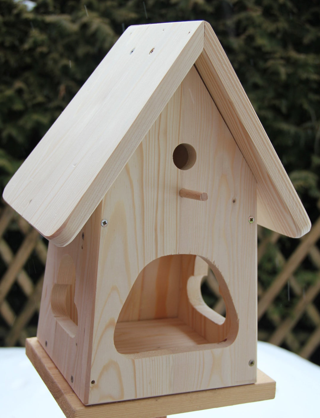 Nistkasten(NB2)-mit Vogelfutterhaus zum selbst Bauen-Bausatz-Vogelhaus-Vogelhäuschen-sauberste Verar