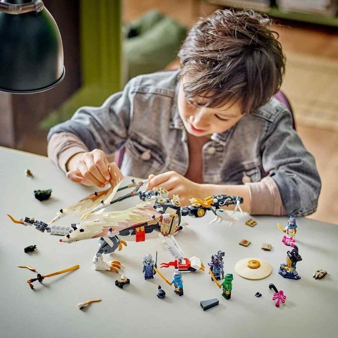 LEGO NINJAGO Egalt der Meisterdrache, Ninja-Set mit Drachen-Spielzeug und 5 Figuren inkl. Lloyd und