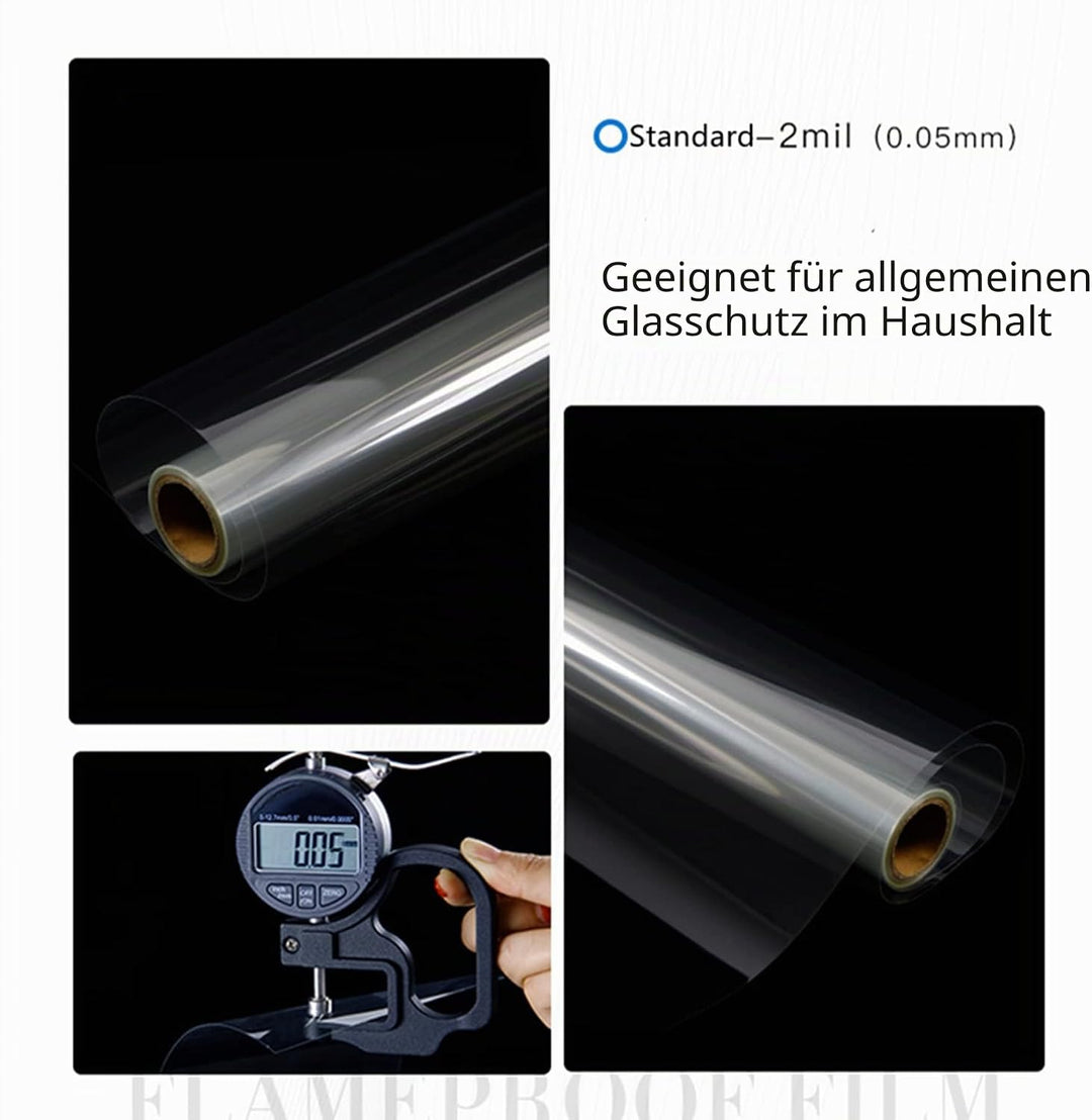 Fenster Splitterschutz Folie - AWKAQUN Sicherheitsfolie Splitterschutzfolie Einbruchschutzfolie Fens