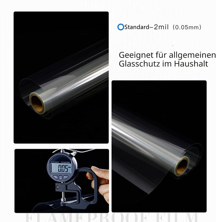 Fenster Splitterschutz Folie - AWKAQUN Sicherheitsfolie Splitterschutzfolie Einbruchschutzfolie Fens